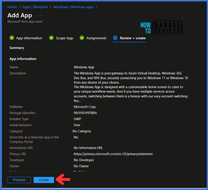 Best Guide to Install Windows App from New Microsoft Store in Intune Fig. 8