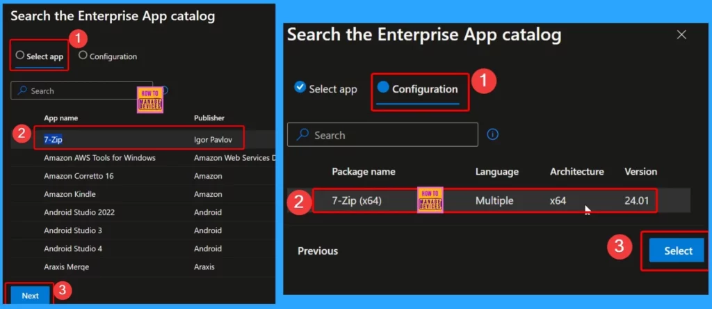 Installing 7-Zip App with Intune Enterprise App Catalog App - Fig.4