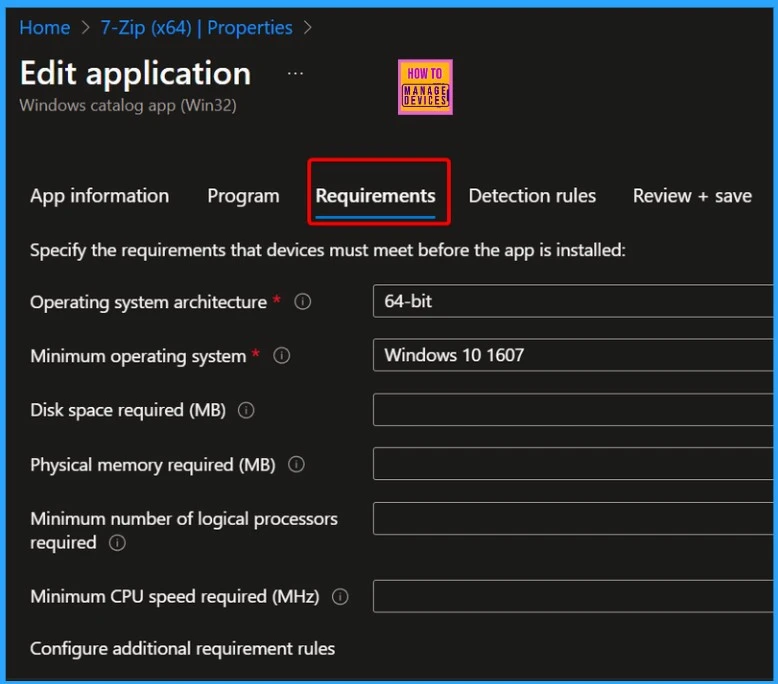 Installing 7-Zip App with Intune Enterprise App Catalog App - Fig.7