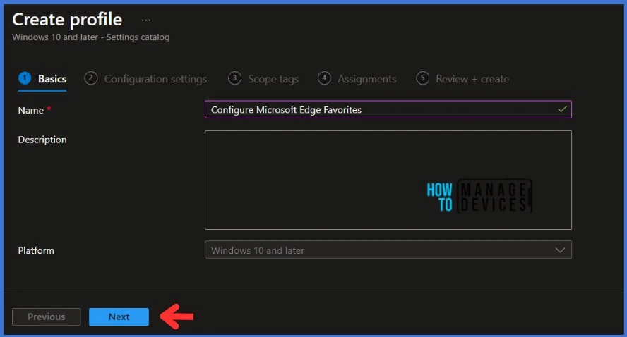 How to Configure Microsoft Edge Favorites using Intune Configuration Profile Step by Step Guide 2