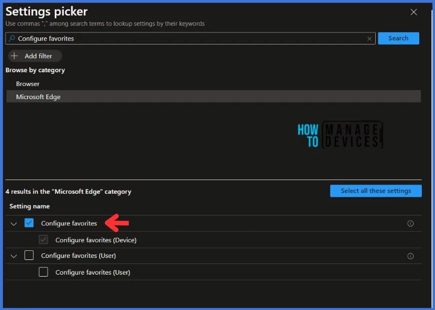 How to Configure Microsoft Edge Favorites using Intune Configuration Profile Step by Step Guide 4
