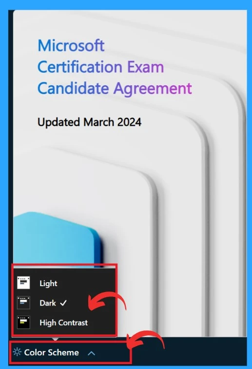 New Microsoft Exam Experience Turn the Exam Clock On and Off -Fig.8 Creds to MS
