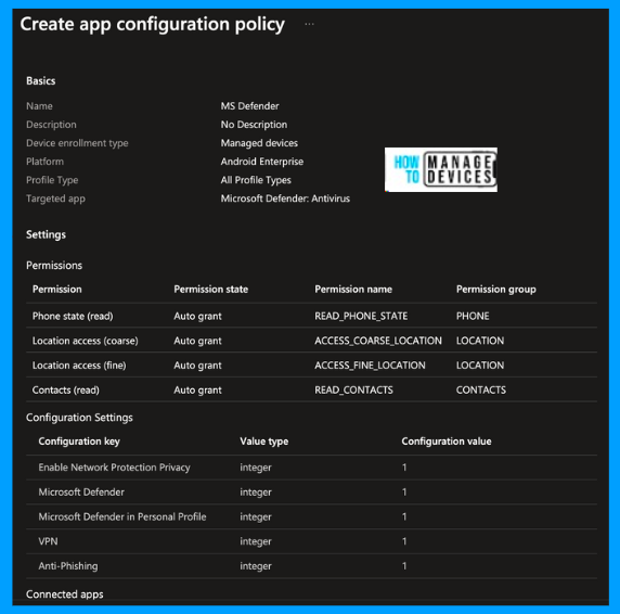 Onboard Android devices to Microsoft Defender for Endpoint Fig: 11