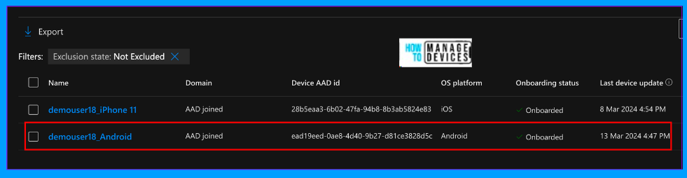 Onboard Android devices to Microsoft Defender for Endpoint Fig: 19