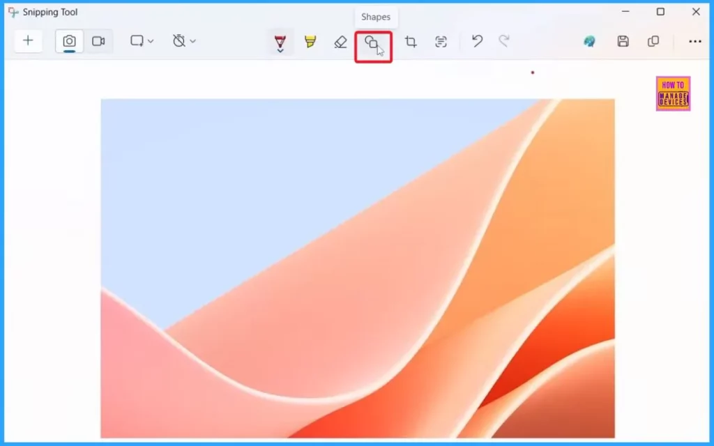 How to Use New Shapes Feature in Snipping Tool - Fig.2