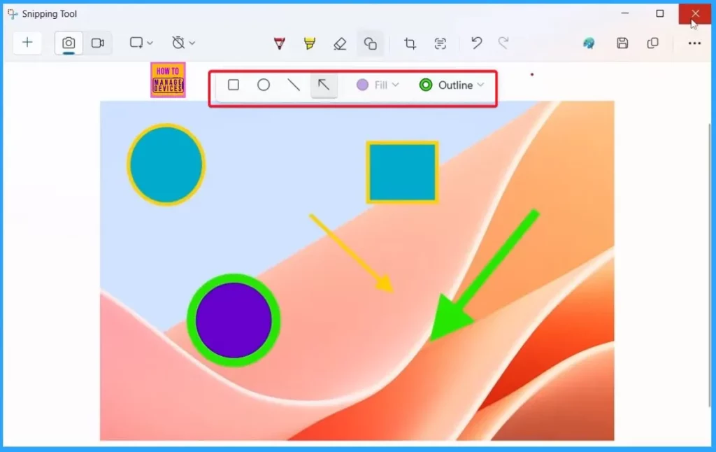 How to Use New Shapes Feature in Snipping Tool - Fig.3