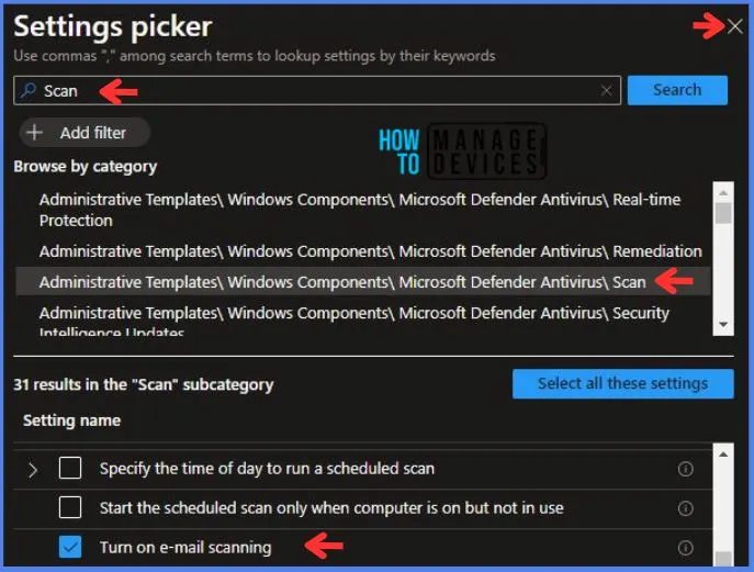 Intune Deploy Turn On E-Mail Scanning Policy 6 Intune Deploy Turn On E-Mail Scanning Policy Fig.6