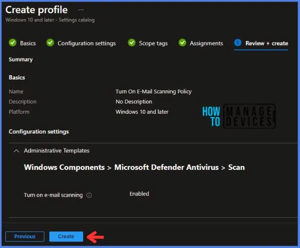Intune Deploy Turn On E-Mail Scanning Policy 9 Intune Deploy Turn On E-Mail Scanning Policy Fig.9