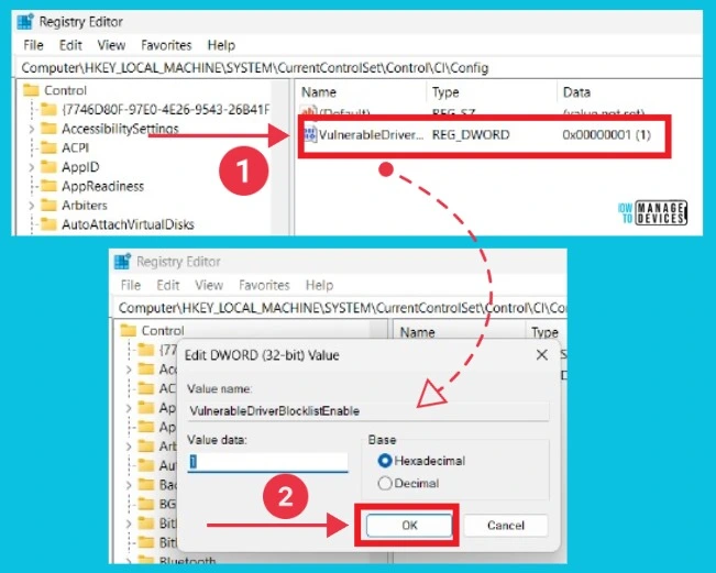 Turn On or Off Microsoft Vulnerable Driver Blocklist- Fig.6