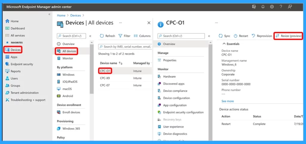 Windows365 Enterprise Introduces Disk Storage Resizing for Cloud PCs with Step-Up Licenses- Fig.3 Cred to MS