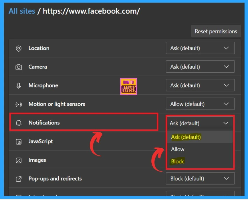 How to Turn Off Microsoft Edge Notifications-Fig.4