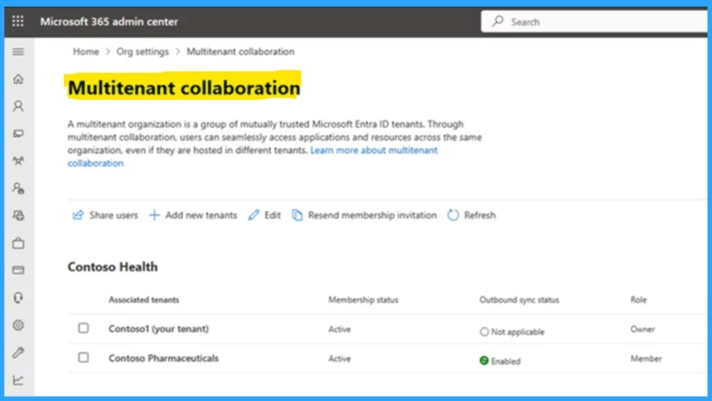 Microsoft Introducing Multi-Tenant Organization Capabilities in Microsoft 365- Fig.10 Creds to MS