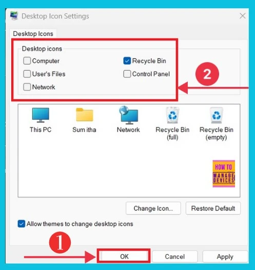 Add or Remove Desktop Icons in Windows 11 - Fig.4