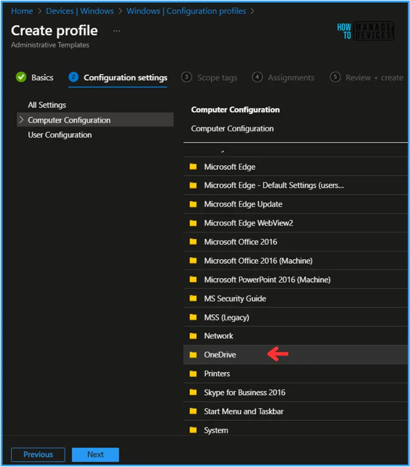 Best Guide to Configure OneDrive Auto Sign-in & Sync with Intune. Fig. 5