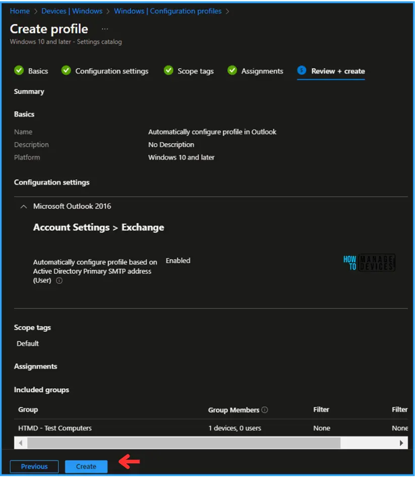 Best Way to Automatically Configure Outlook Profile for Windows with Intune Fig. 10