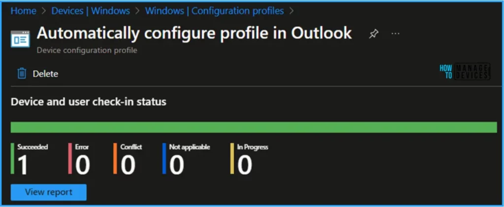 Best Way to Automatically Configure Outlook Profile for Windows with Intune Fig. 11