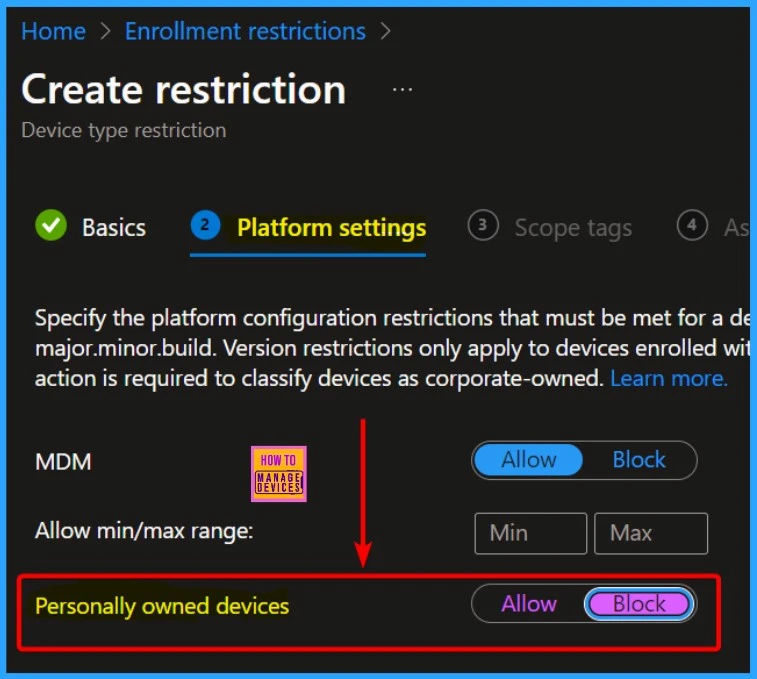 Block Users Personal Devices to Join Entra ID using Intune 7 Block Users Personal Devices to Join Entra ID using Intune - Fig. 6
