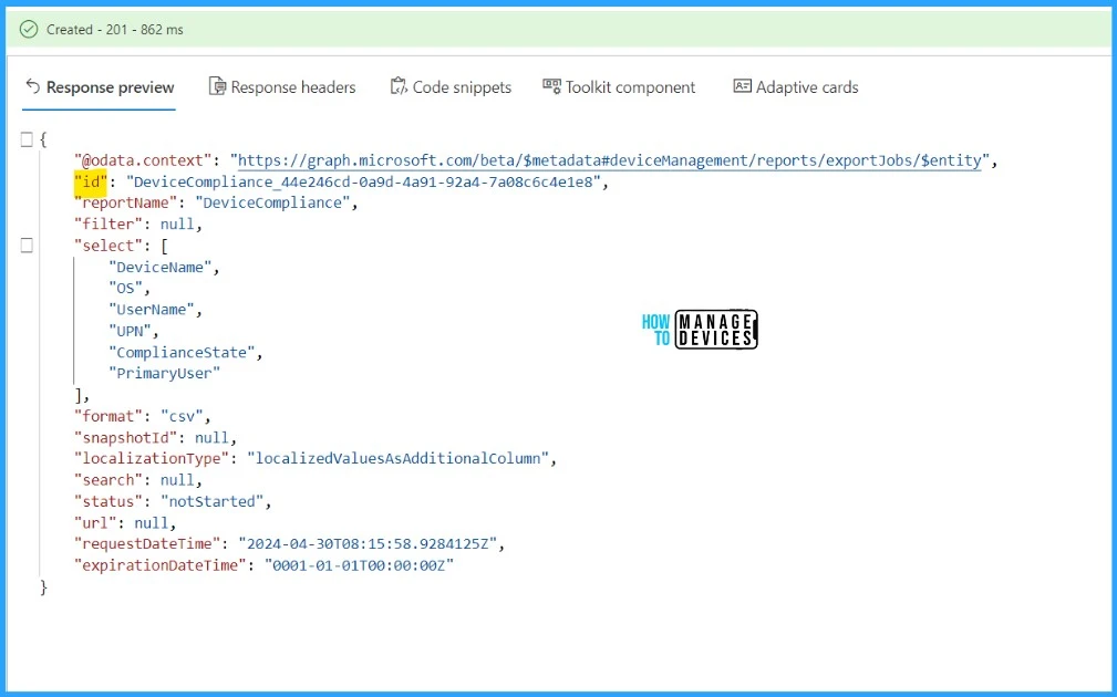 Automate Microsoft Intune Device Compliance Report using Graph API 4