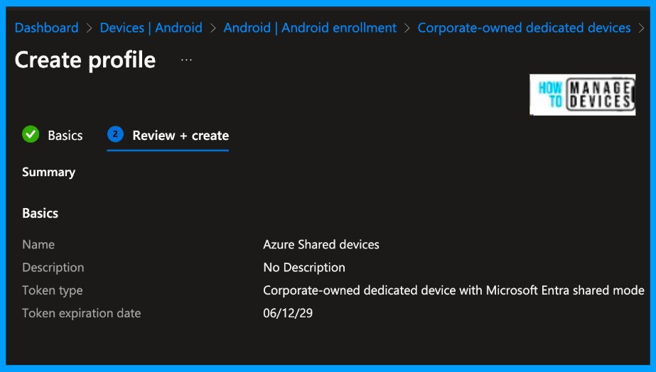 Configure Android Shared Devices Using Intune Fig: 4