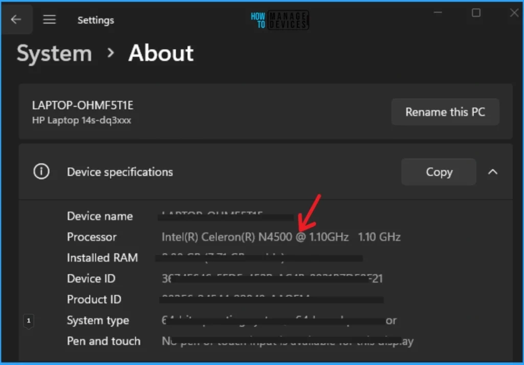 Different Ways to Find CPU or Processor Specs in Windows 11 - Fig.3