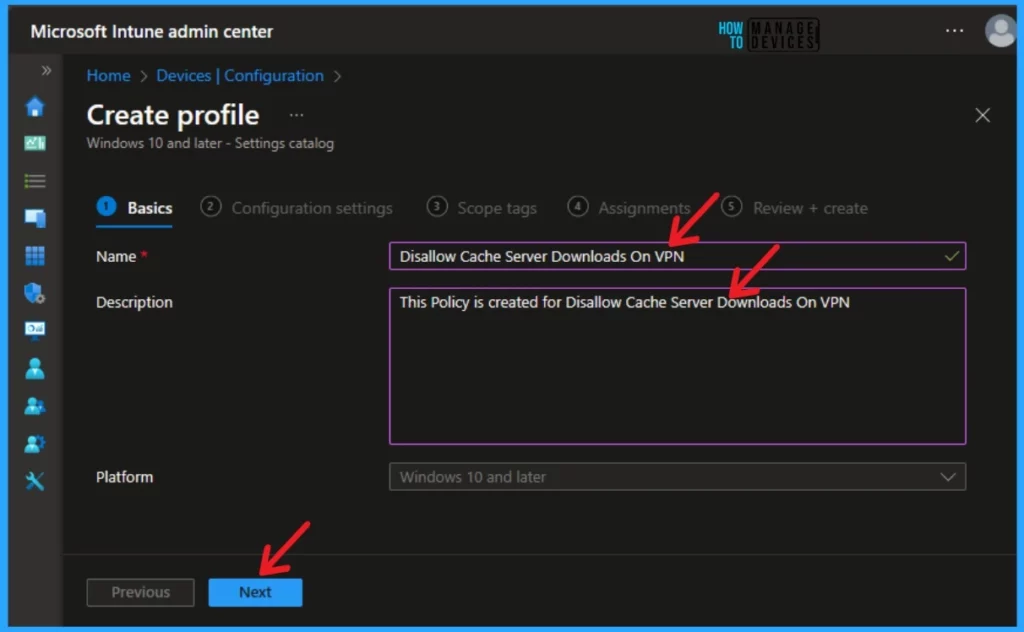 Disallow Cache Server Downloads On VPN in the Windows Settings Catalog - Fig.3