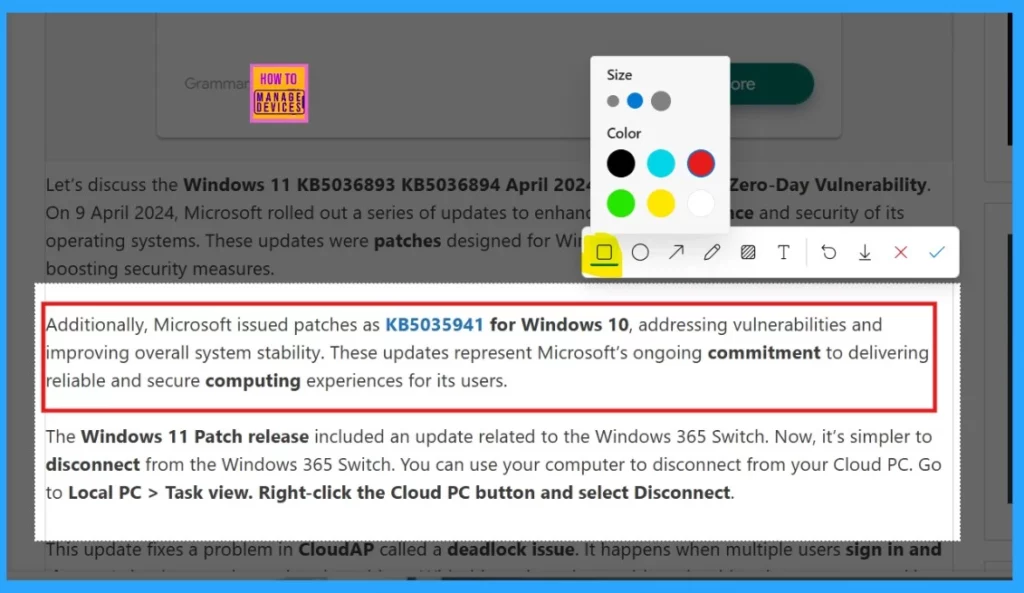 How to Enable and Use the New Screenshot Tool in MS Edge 5 How to Enable and Use the New Screenshot Tool in MS Edge - Fig.5