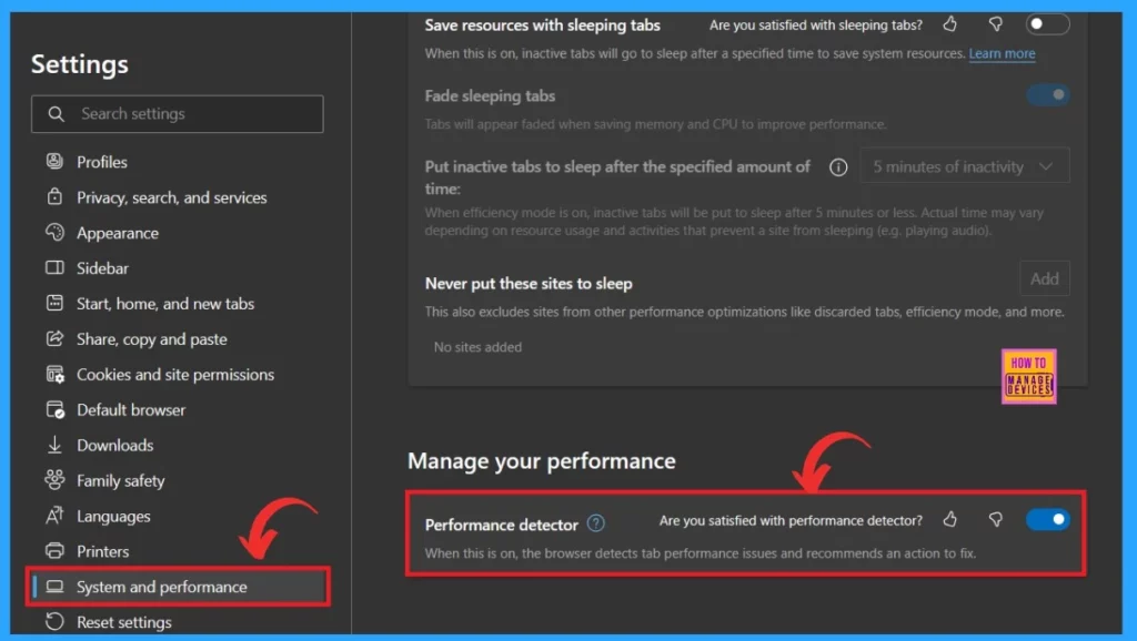 Turn On or Off Tab Performance Detector in Microsoft Edge - Fig.2