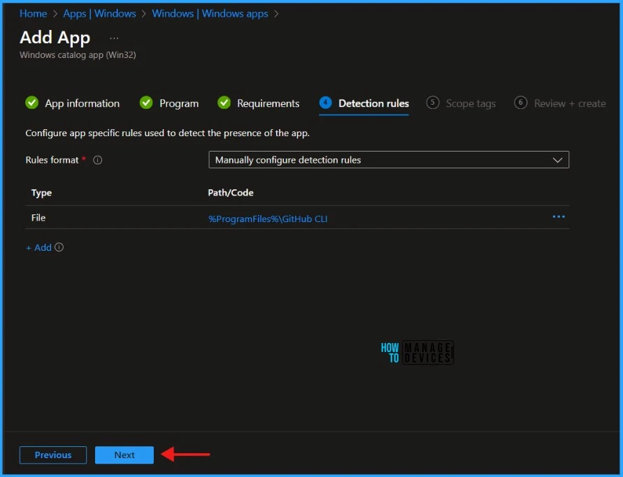 Install GitHub CLI with Intune Enterprise App Catalog App 8