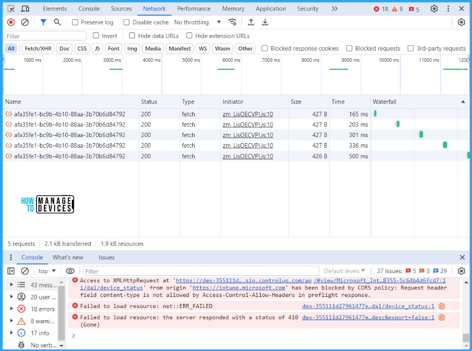 Run Intune Device Query with Microsoft Graph API Fig. 4