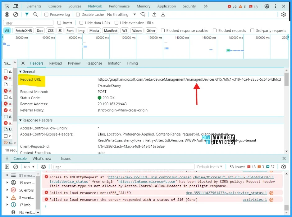 Run Intune Device Query with Microsoft Graph API Fig. 6