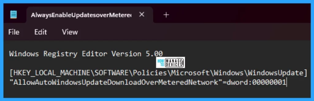 How to Allow Disallow Download Updates over Metered Connections in Windows 11 - Fig. 11