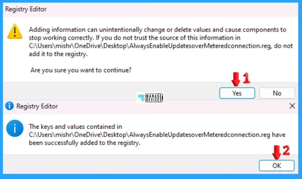 How to Allow Disallow Download Updates over Metered Connections in Windows 11 - Fig. 12