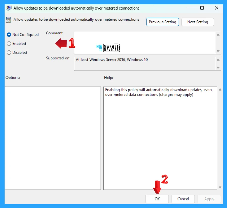How to Allow Disallow Download Updates over Metered Connections in Windows 11 - Fig. 6