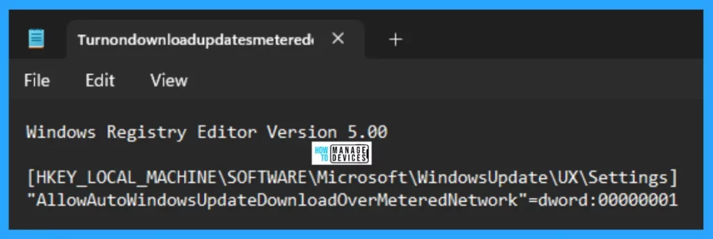 How to Allow Disallow Download Updates over Metered Connections in Windows 11 - Fig. 7