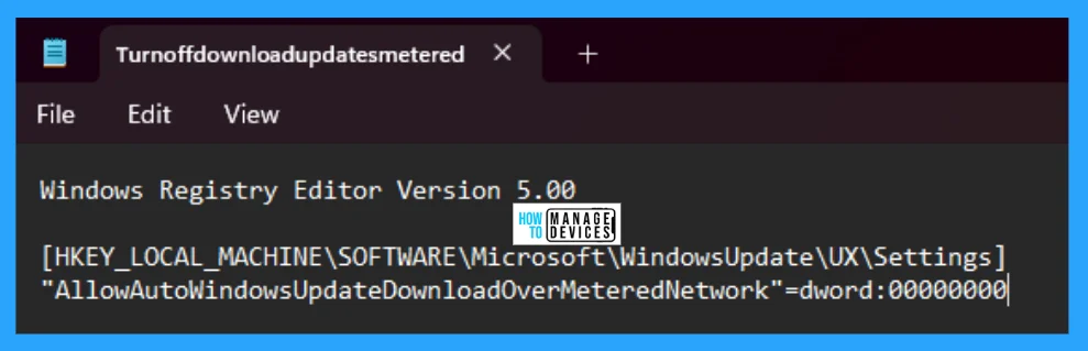 How to Allow Disallow Download Updates over Metered Connections in Windows 11 - Fig. 9