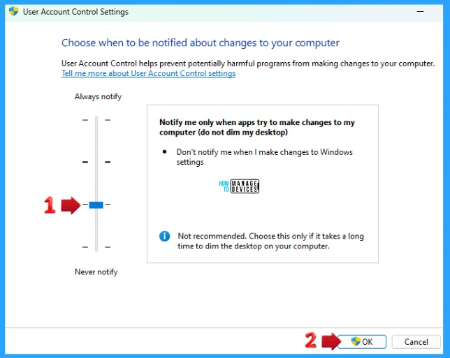 How to Change User Account Control Settings in Windows 11 - Fig. 6