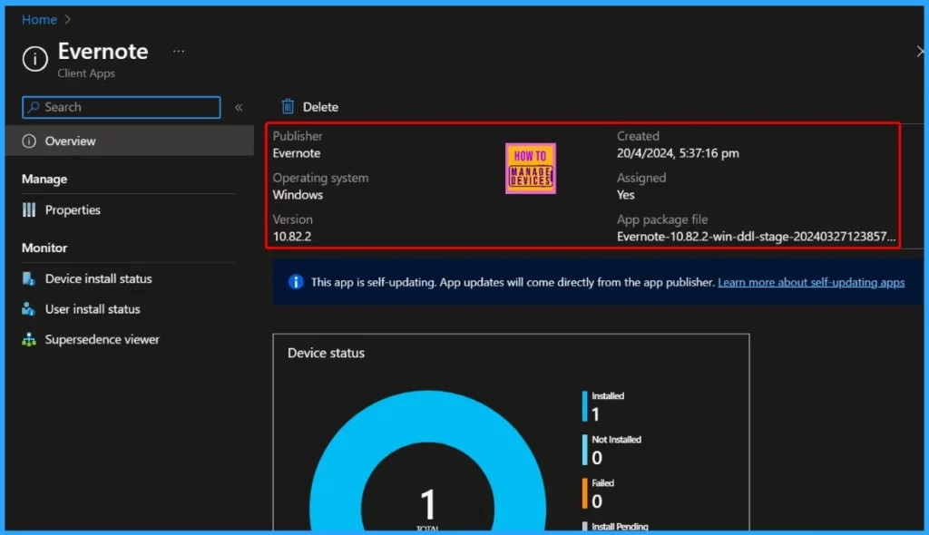 Install Evernote with Intune Enterprise App Catalog App - Fig.11