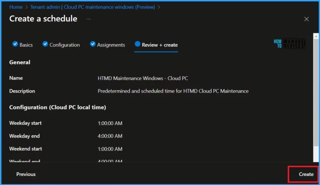 How to Create Cloud PC Maintenance Windows using Microsoft Intune 6