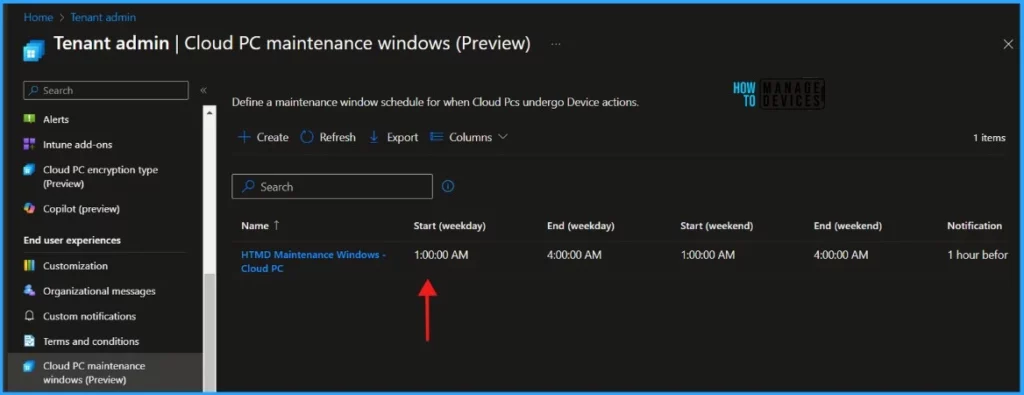 How to Create Cloud PC Maintenance Windows using Microsoft Intune 7