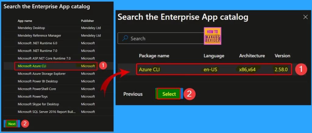 Microsoft Azure CLI Deployment using Intune Enterprise App Catalog App - Fig.4