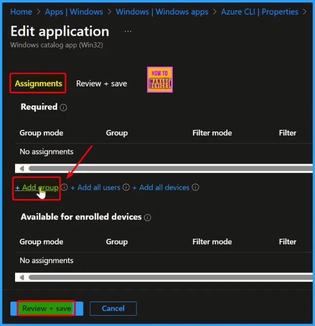 Microsoft Azure CLI Deployment using Intune Enterprise App Catalog App - Fig.12