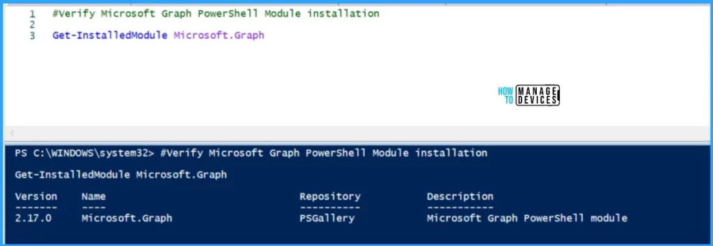 Best Guide to Install Microsoft Graph PowerShell Modules Fig. 4