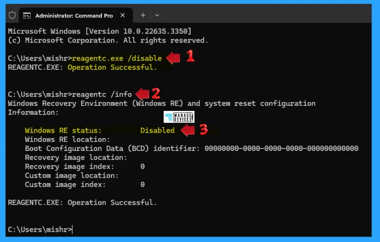 Modifying the Windows Recovery Environment (WinRE) in Windows 11 - Fig. 4