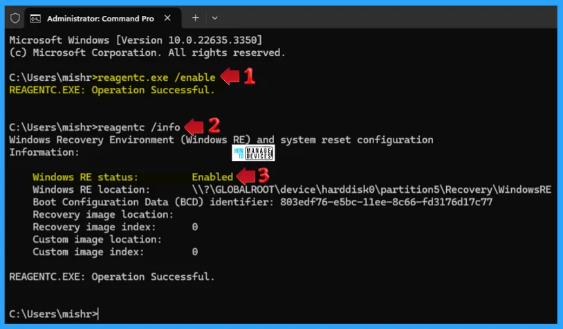 Modifying the Windows Recovery Environment (WinRE) in Windows 11 - Fig. 5