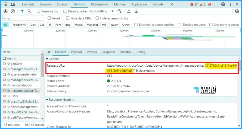 Best Guide to Restart Intune Devices Remotely using Microsoft Graph API and PowerShell Fig. 3