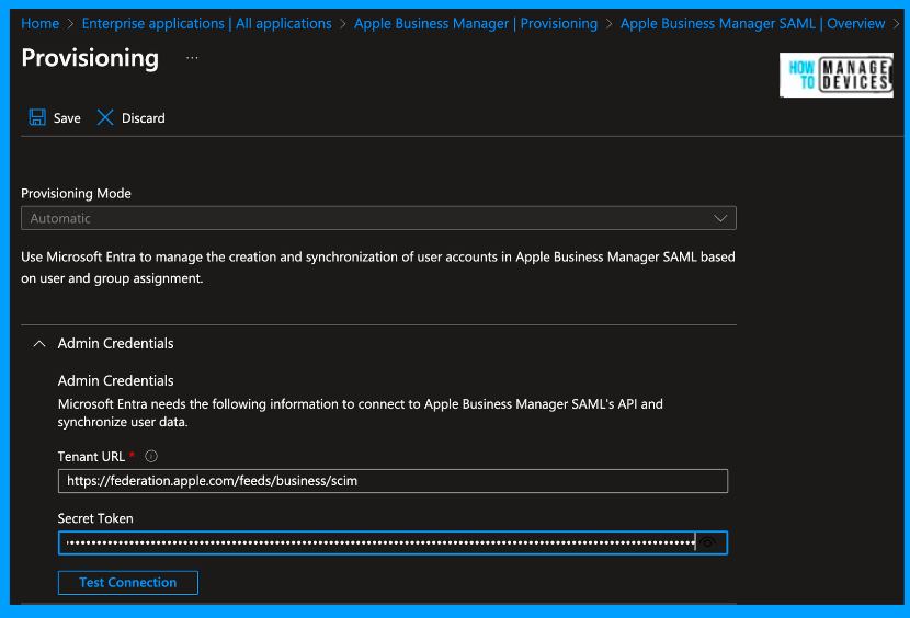 Renew SCIM Token in Apple Business Manager to Sync Entra ID Fig. 9