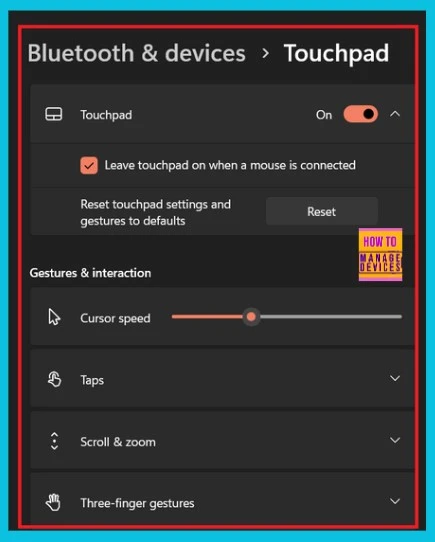 Reset Touchpad Settings and Gestures to Default in Windows 11 - Fig.4