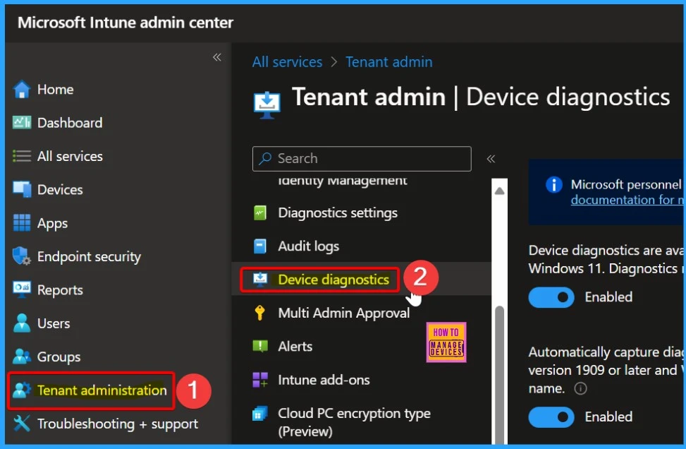 Simplified Troubleshooting with Microsoft 365 App Remote Diagnostics in Intune - Fig.1