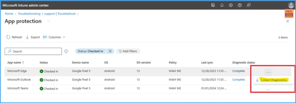 Simplified Troubleshooting with Microsoft 365 App Remote Diagnostics in Intune - Fig.3