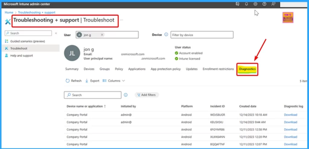 Simplified Troubleshooting with Microsoft 365 App Remote Diagnostics in Intune - Fig.5